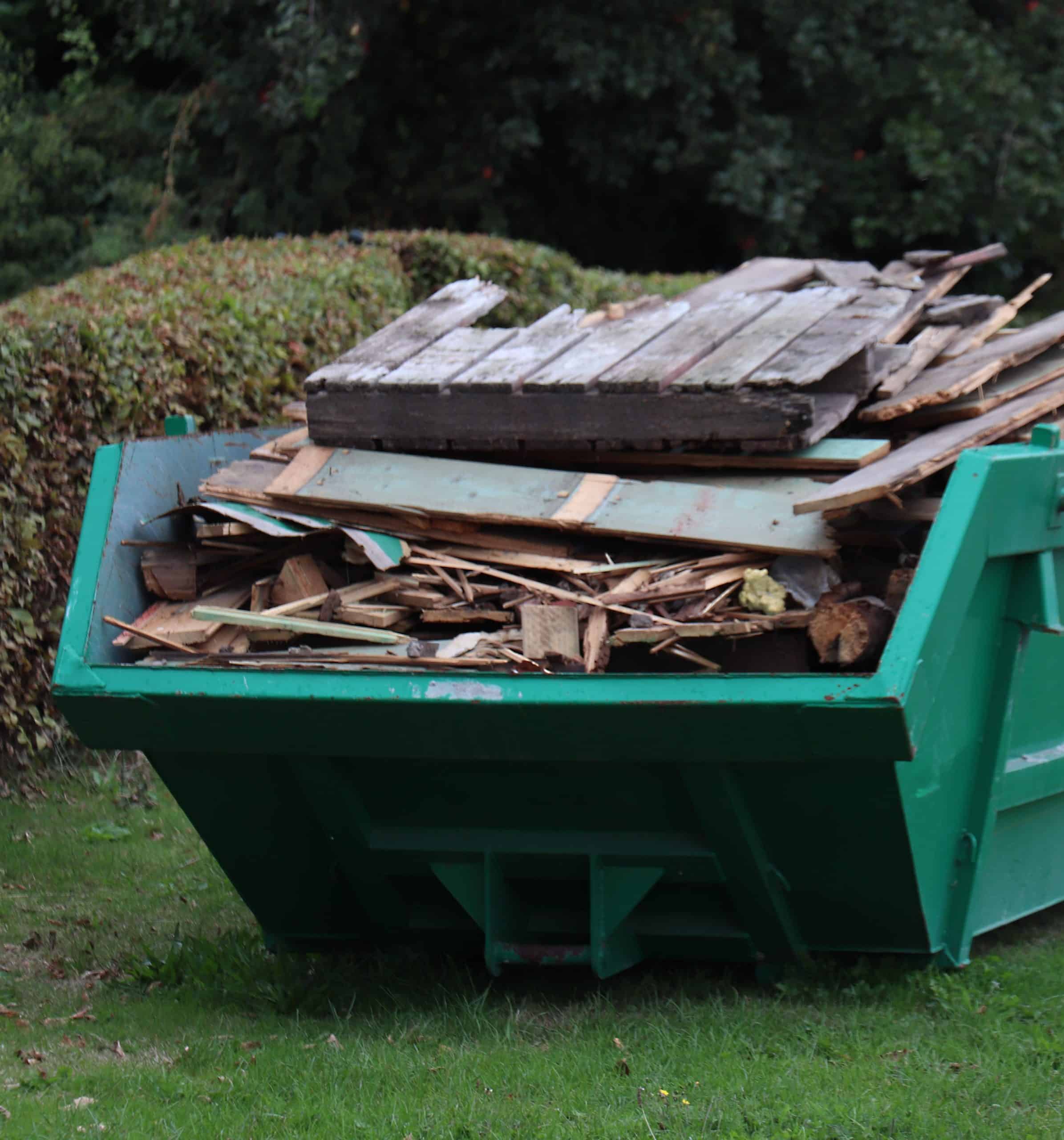 Risukuorma vaihtolavalla.